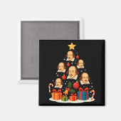 Shakespeare English Literature Christmas Tree Xmas Magneet (Voorkant / Achterkant)