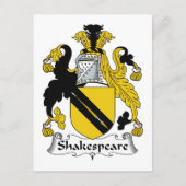 Shakespeare Family Crest Briefkaart (Voorkant)