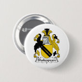 Shakespeare Family Crest Ronde Button 5,7 Cm (Voorkant /achterkant)
