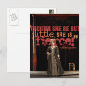 Shakespeare Fierce Quote Briefkaart (Voorkant / Achterkant)