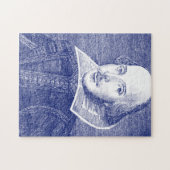 Shakespeare First Folio Portret Literaire Kunst Legpuzzel (Horizontaal)