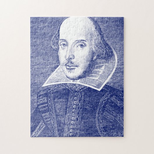 Shakespeare First Folio Portret Literaire Kunst Legpuzzel (Verticaal)