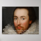 Shakespeare "Friends" Wisdom Quote Posters (Voorkant)