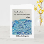 Shakespeare Friendship Kaart (Gele Bloem)