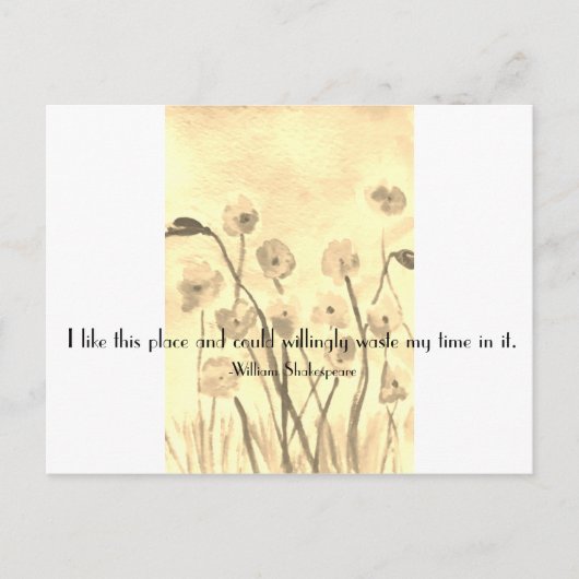 Shakespeare Fun Quote Briefkaart (Voorkant)