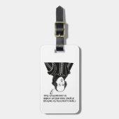 Shakespeare Funny Quote Bagagelabel (Voorkant verticaal)
