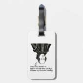 Shakespeare Funny Quote Bagagelabel (Achterkant verticaal)
