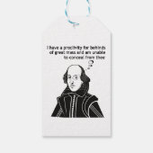 Shakespeare Funny Quote Cadeaulabel (Achterkant)