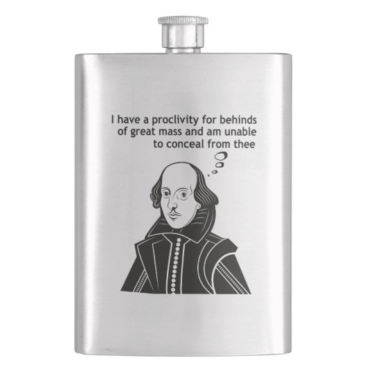 Shakespeare Funny Quote Flacon (Voorkant)