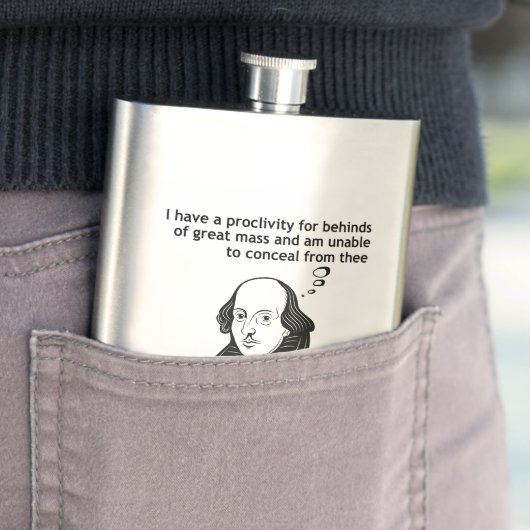 Shakespeare Funny Quote Flacon (Voorbeeld)