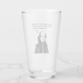 Shakespeare Funny Quote Glas (Achterkant)