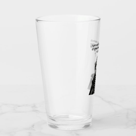 Shakespeare Funny Quote Glas (Rechts)