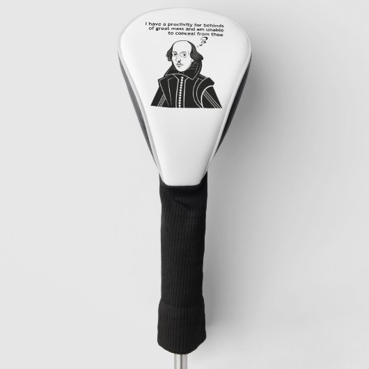 Shakespeare Funny Quote Golfheadcover (Voorkant)