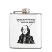 Shakespeare Funny Quote Heupfles (Voorkant)