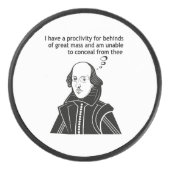 Shakespeare Funny Quote Hockey Puck (Voorkant)