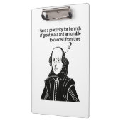 Shakespeare Funny Quote Klembord (Links)