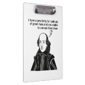 Shakespeare Funny Quote Klembord (Rechts)