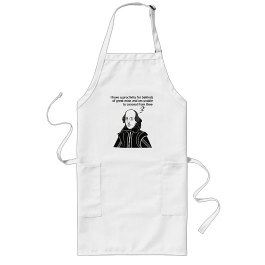 Shakespeare Funny Quote Lang Schort (Voorkant)