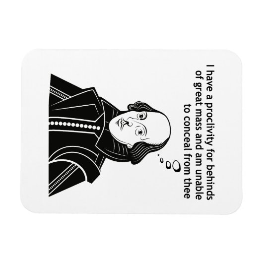 Shakespeare Funny Quote Magneet (Horizontaal)