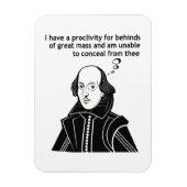 Shakespeare Funny Quote Magneet (Verticaal)