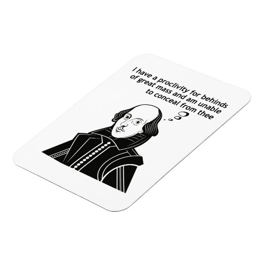 Shakespeare Funny Quote Magneet (Linkerzijde)