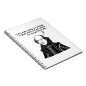 Shakespeare Funny Quote Notitieboek (Rechterzijde)