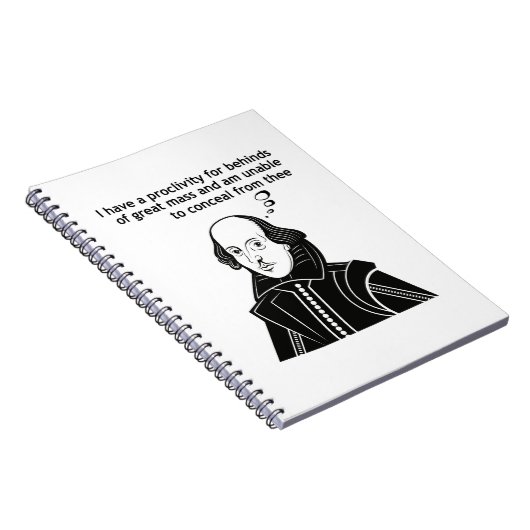 Shakespeare Funny Quote Notitieboek (Rechterzijde)