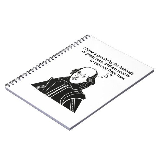 Shakespeare Funny Quote Notitieboek (Linkerzijde)