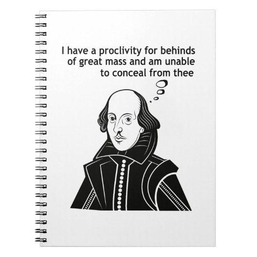 Shakespeare Funny Quote Notitieboek (Voorkant)