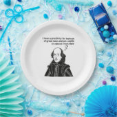 Shakespeare Funny Quote Papieren Bordje (Feest)