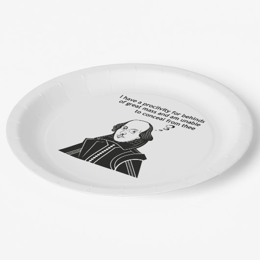 Shakespeare Funny Quote Papieren Bordje (Gekanteld)