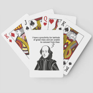 Shakespeare Funny Quote Pokerkaarten