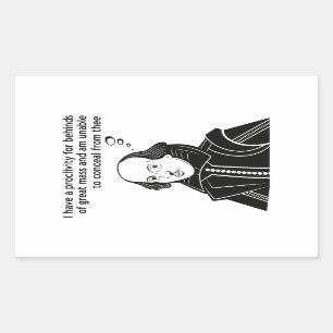 Shakespeare Funny Quote Rechthoekige Sticker