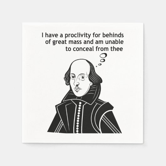 Shakespeare Funny Quote Servet (Voorkant)
