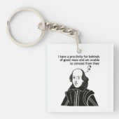 Shakespeare Funny Quote Sleutelhanger (voorkant)