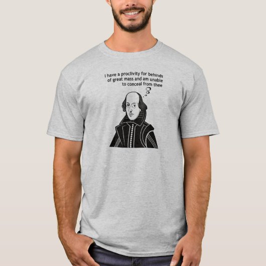 Shakespeare Funny Quote T-shirt (Voorkant)