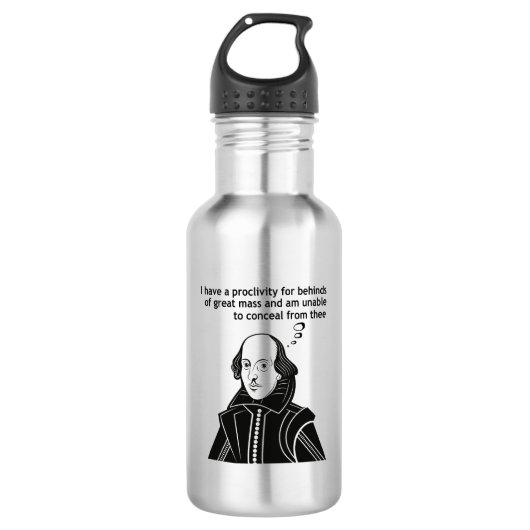 Shakespeare Funny Quote Waterfles (Voorkant)