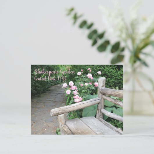 Shakespeare Garden Central Park Briefkaart (Staand voorkant)