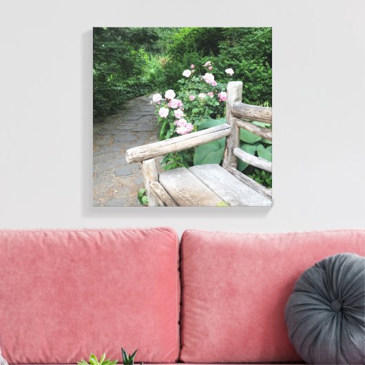 Shakespeare Garden Central Park Canvas Afdruk (Insitu (Woonkamer))