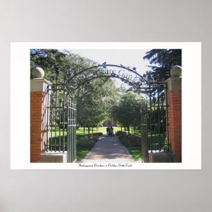 Shakespeare Garden in Golden Gate Park Poster