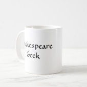 Shakespeare Geek Coffee Mok (Voorkant links)