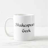 Shakespeare Geek Coffee Mok (Links)
