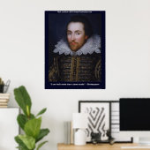 Shakespeare Getemde Slang Liefdesquote Poster Prin (Thuiskantoor)