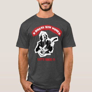 Shakespeare Gitaar Rock Quote retro T-shirt