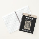 Shakespeare Grappig Humorous Personalized Introver Notitieboek (Binnen)