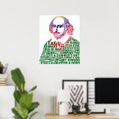 Shakespeare groen gradiënt tekst ontwerp poster (Thuiskantoor)