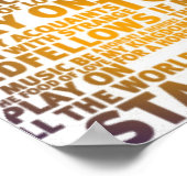 Shakespeare groen paarse gradiënt tekst ontwerp poster (Hoek)