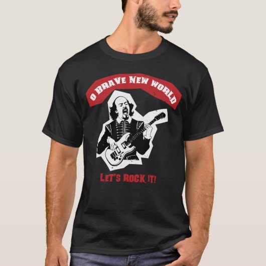 Shakespeare Guitar Brave World T-shirt (Voorkant)