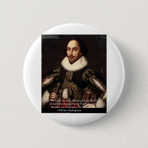 Shakespeare Halloween "Hel besmetting" Citaat Cade Ronde Button 5,7 Cm