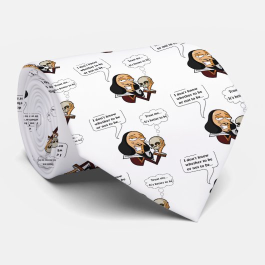 Shakespeare Hamlet, al dan niet om te zijn Stropdas (Opgerold)